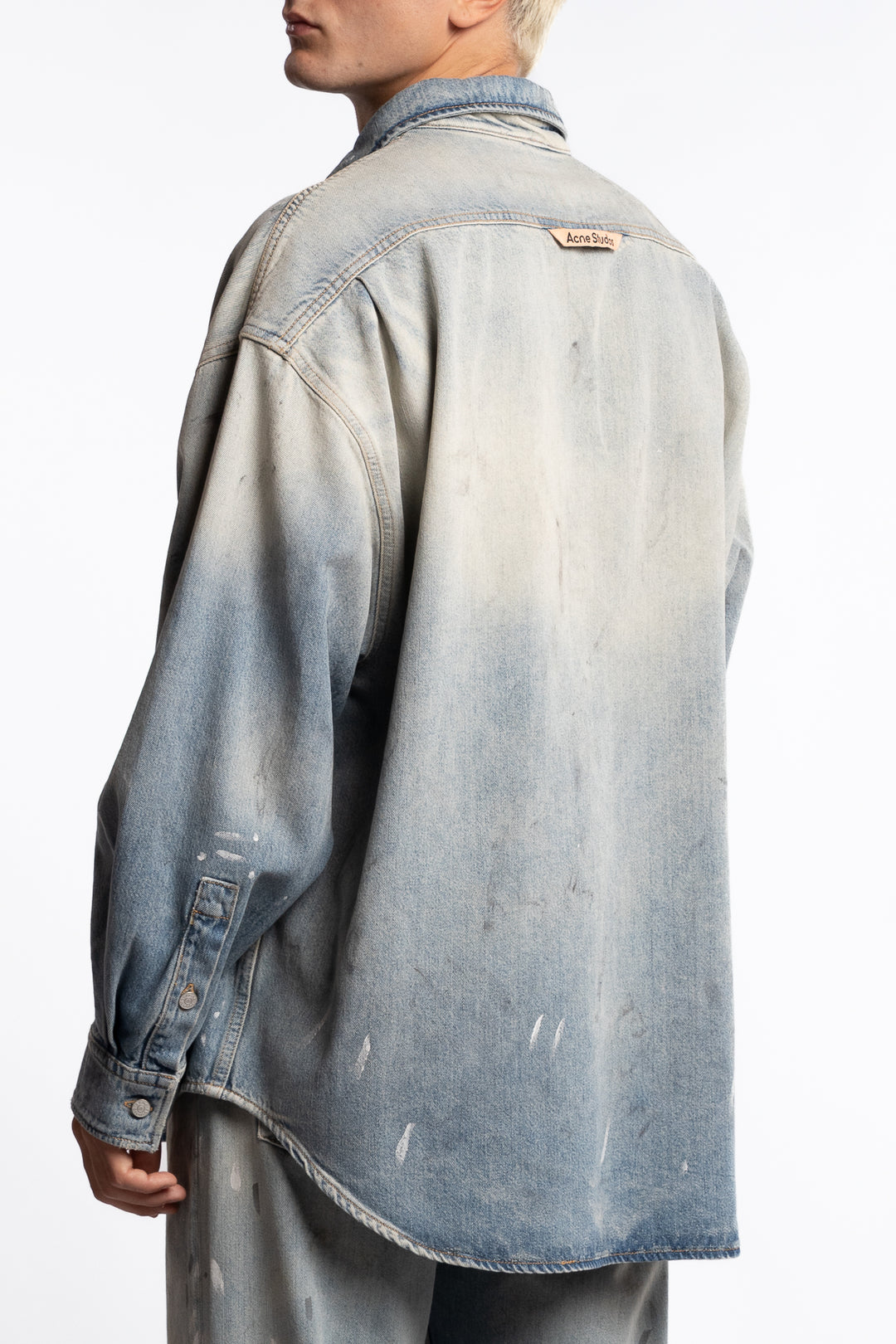 Loose Fit Denim Shirt Light Blue
