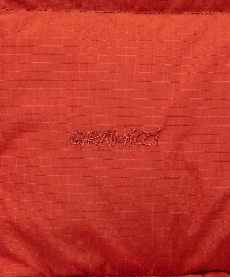Down Puffer Hooded Jacket Burnt Red