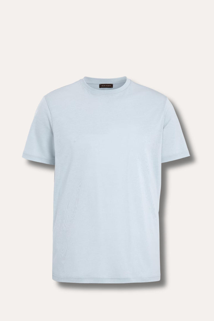 Kim Tencel/Cotton Regular Fit T-shirt Chambray Blue