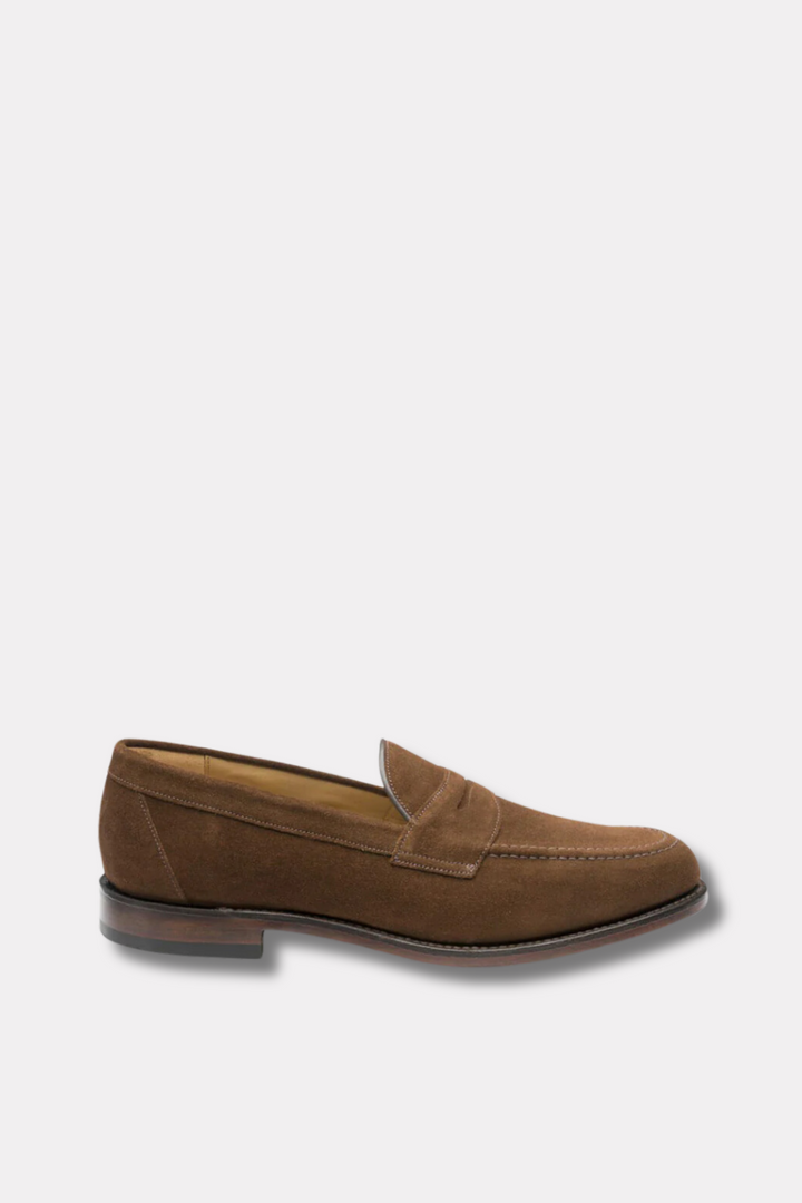 Imperial Penny Loafer Brown Suede