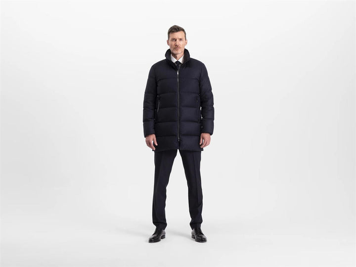 Concord™ Savile Parka Navy Melange Wool