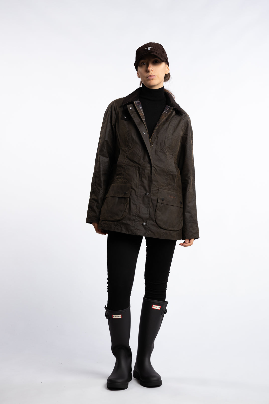 Classic Beadnell Wax Jacket Olive