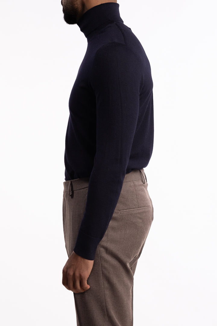 Wool Turtleneck Navy