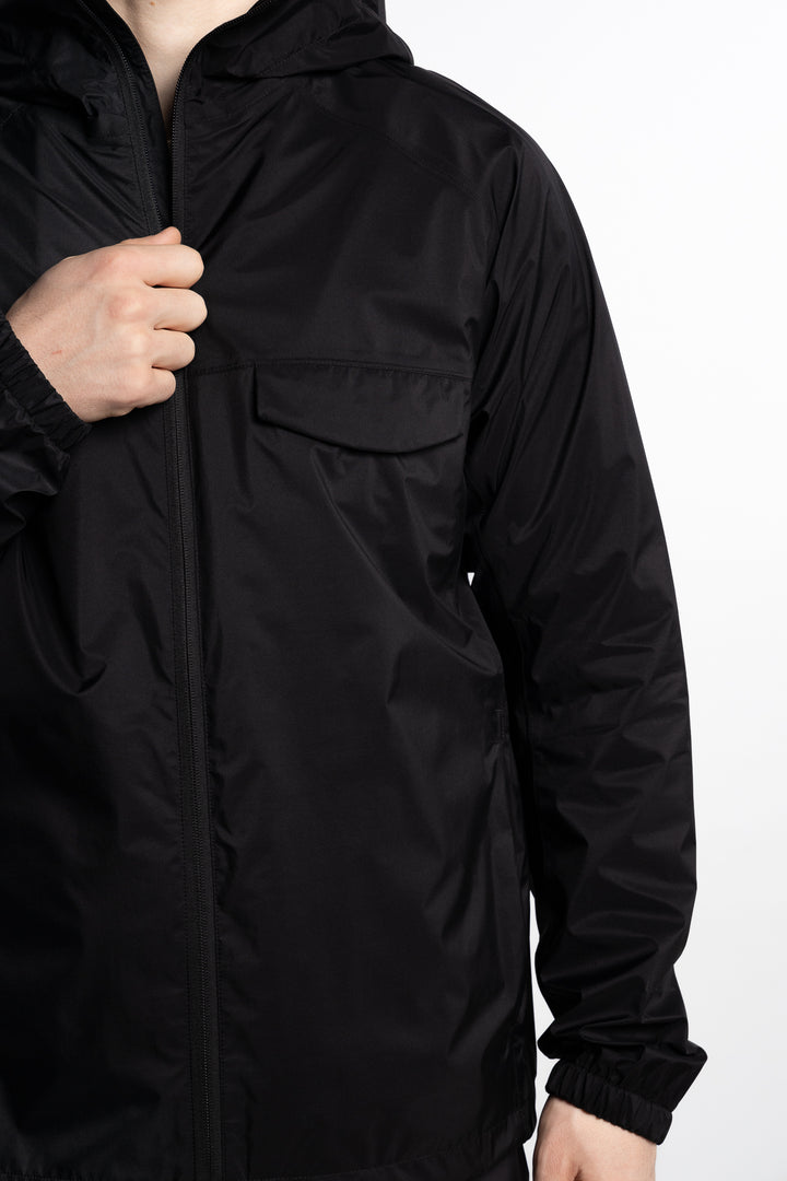 3L Translucent Ripstop Laminar Jacket Black