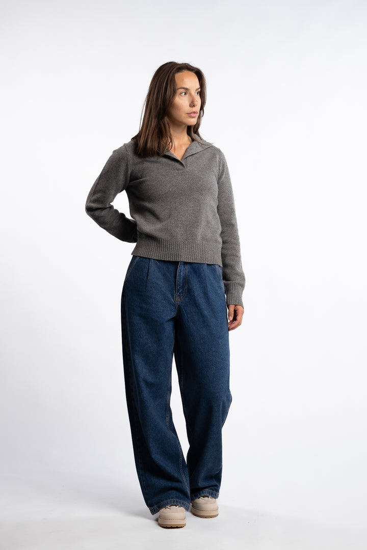 Saelif Turtleneck 15010 - Dark Grey Mel.