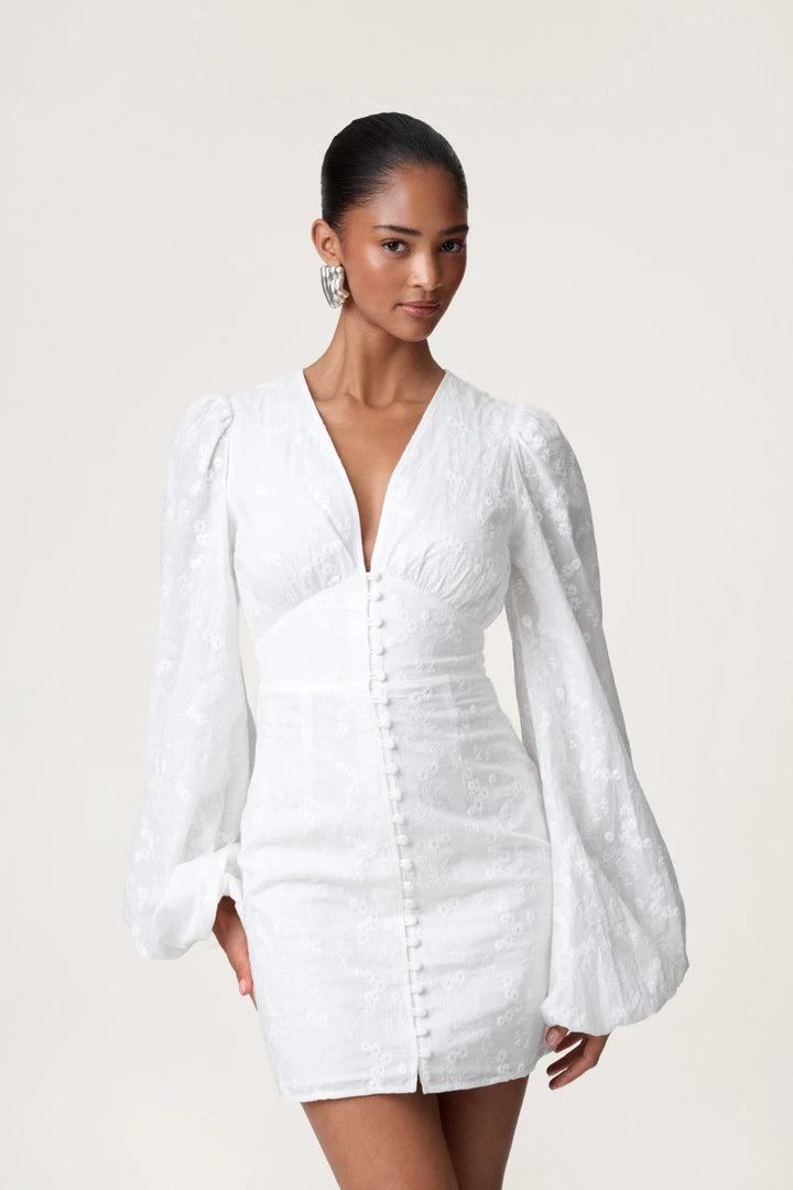 Florence dress- White Embroidery