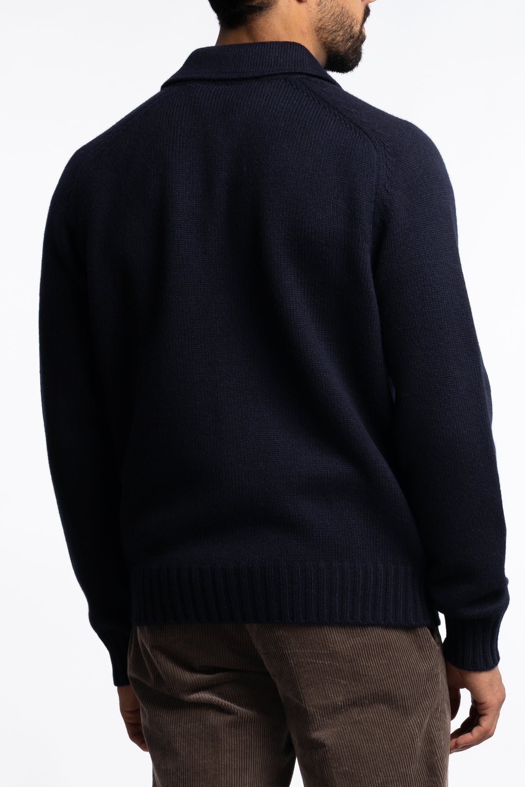 Super Geelong Jacket With Buttons And Shirt Collar Navy
