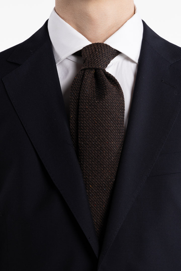 Grenadine Tie Brown Mixed