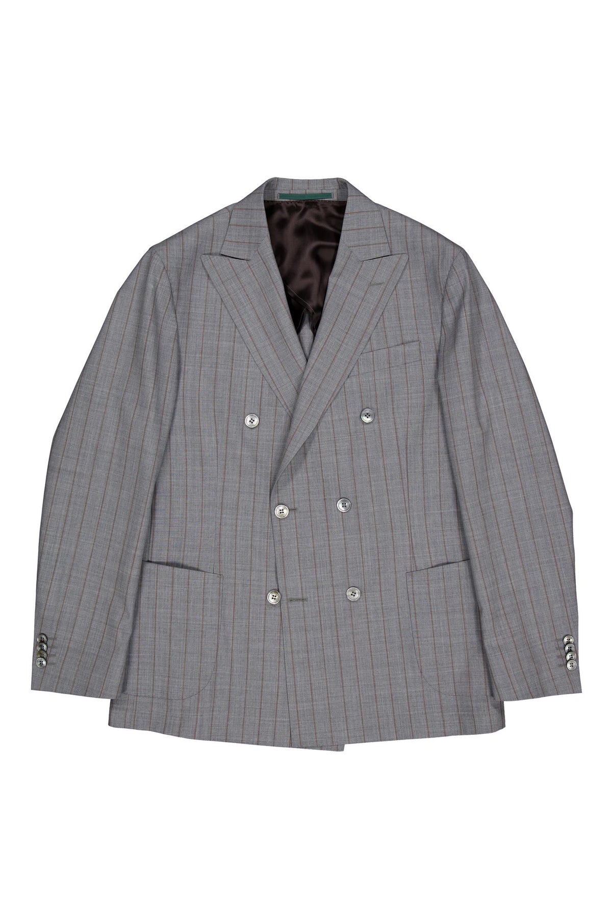 Vicenza Dobbeltspent Pinstripe Blazer Melange Grey