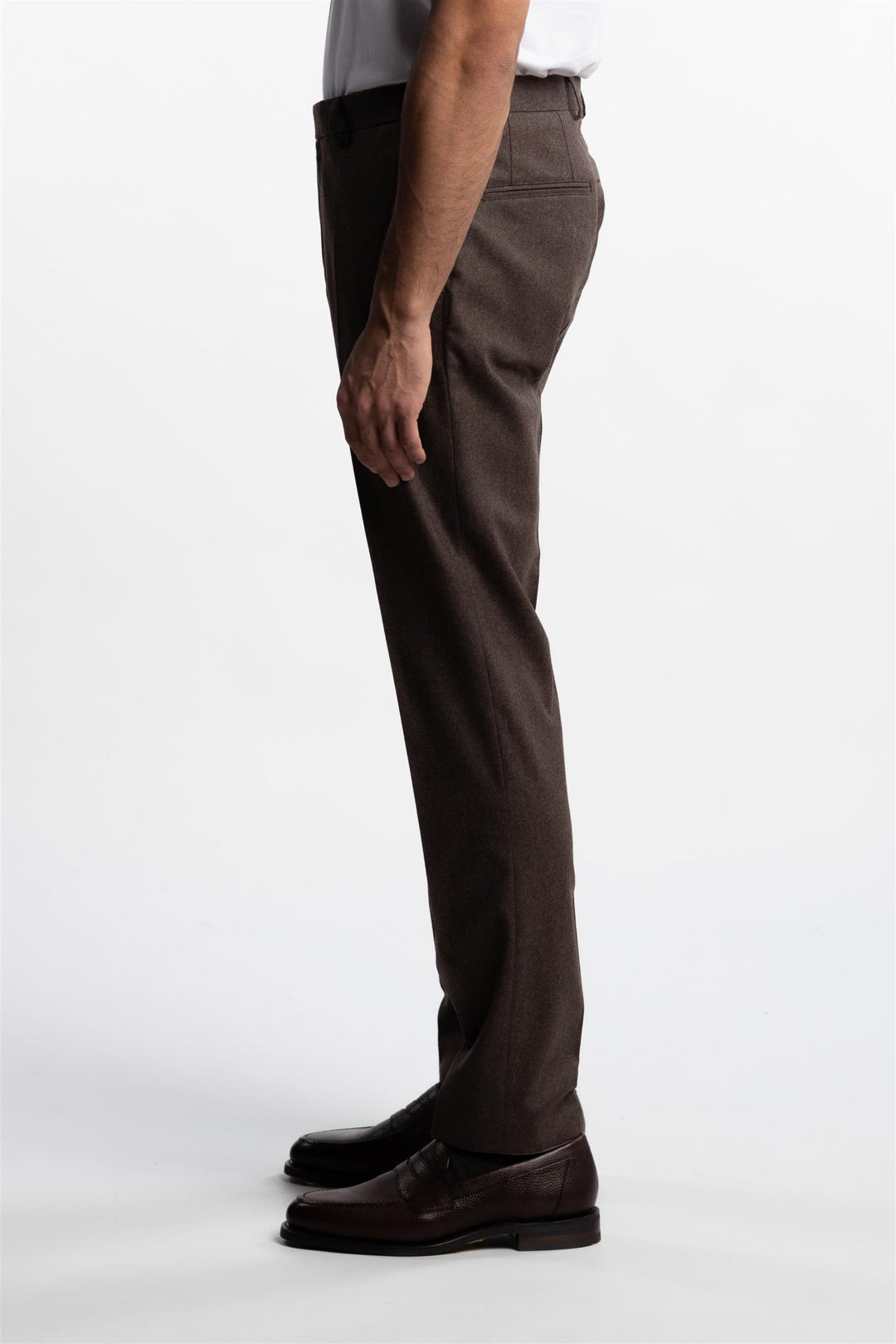 Palermo Flannel Trousers Husk Brown