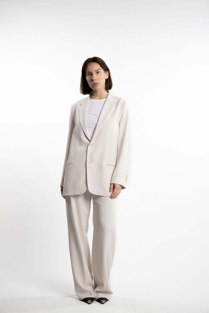 Relaxed Blazer- Ivory