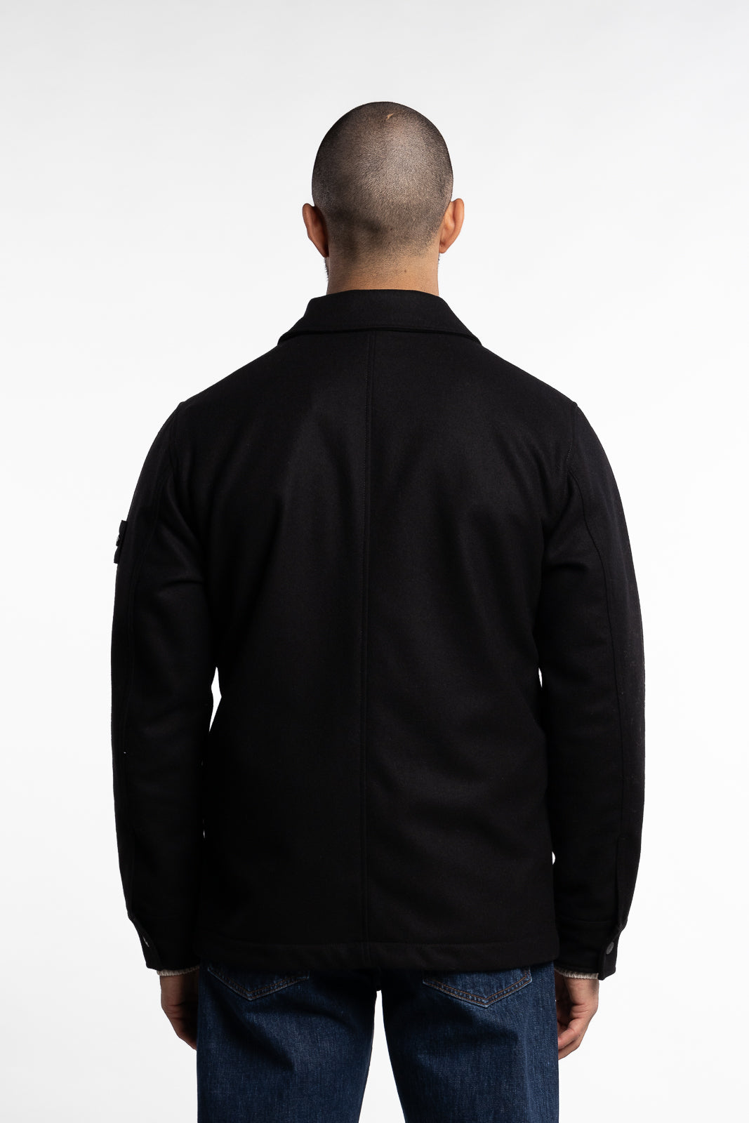 Ghost Wool/Nylon Overshirt Black