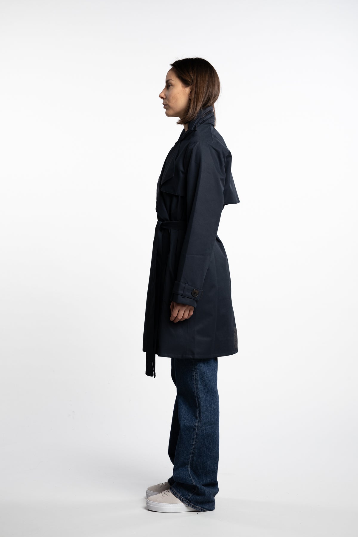 Yr'en Coat - Dark Navy