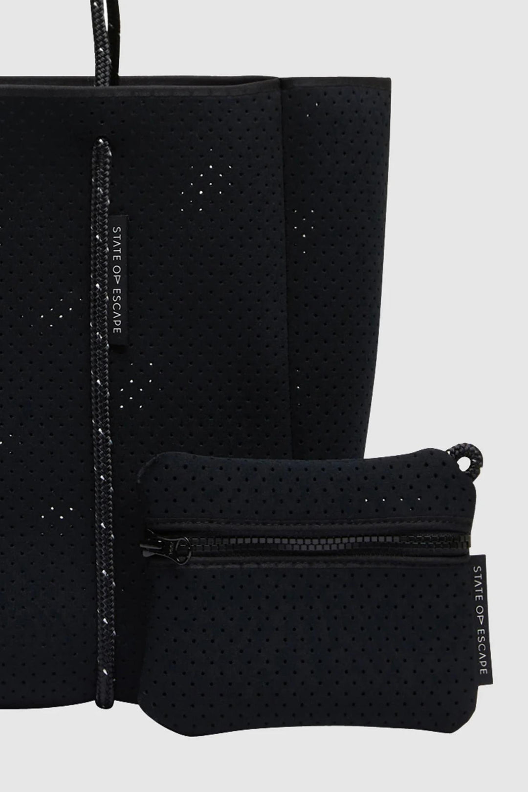 Flying Solo Tote- Highlight Fleck Black