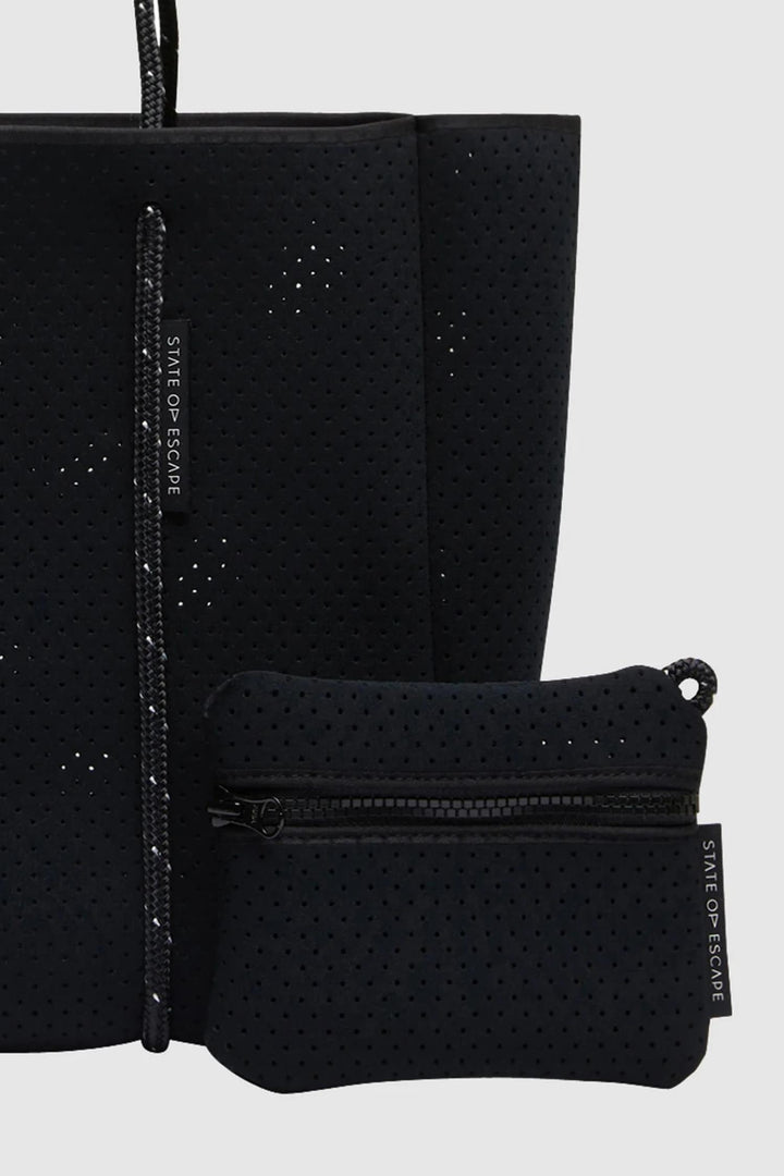 Flying Solo Tote- Highlight Fleck Black