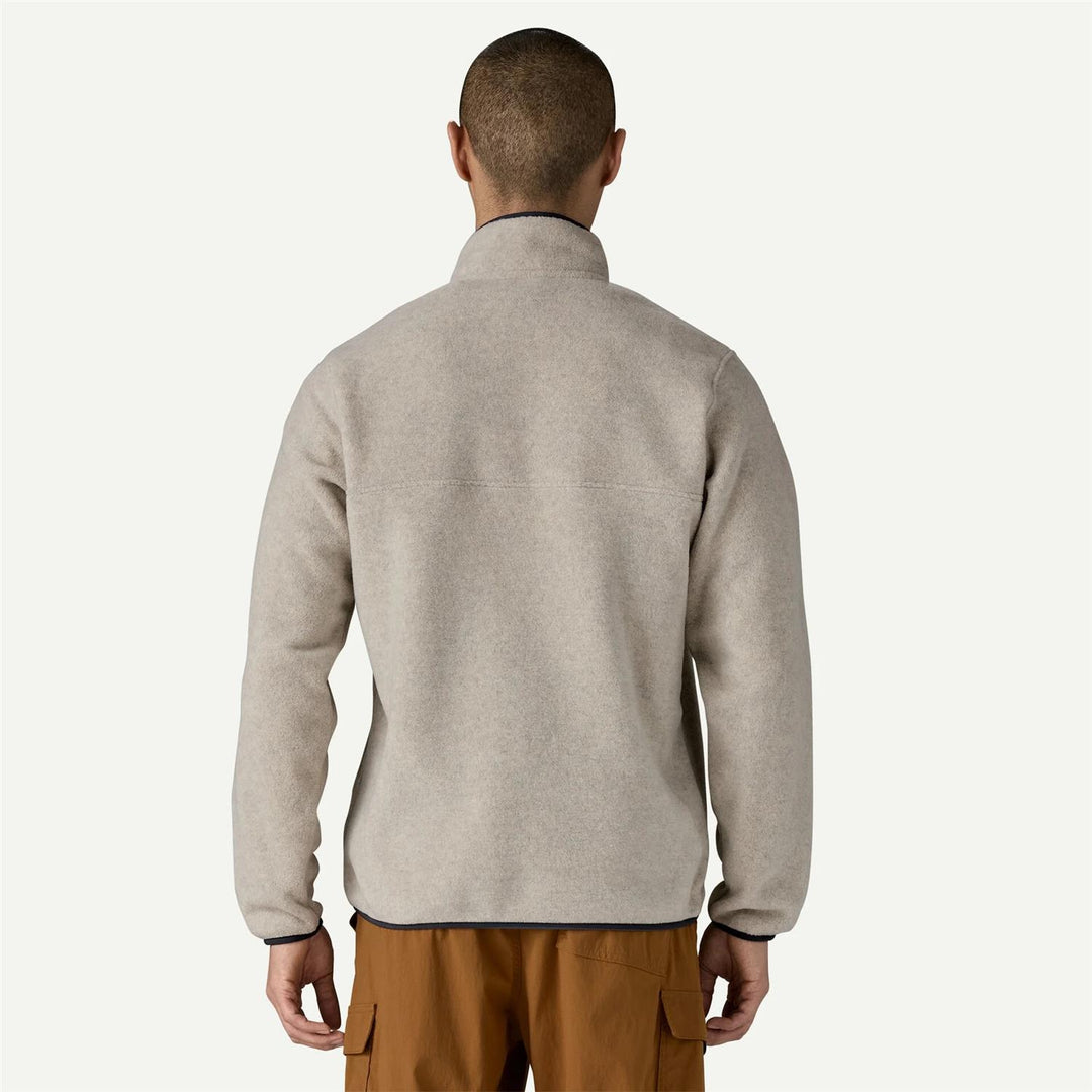 M Lightweight Synchilla® Snap-T® Fleece Pullover Oatmeal Heather w/Smolder Blue