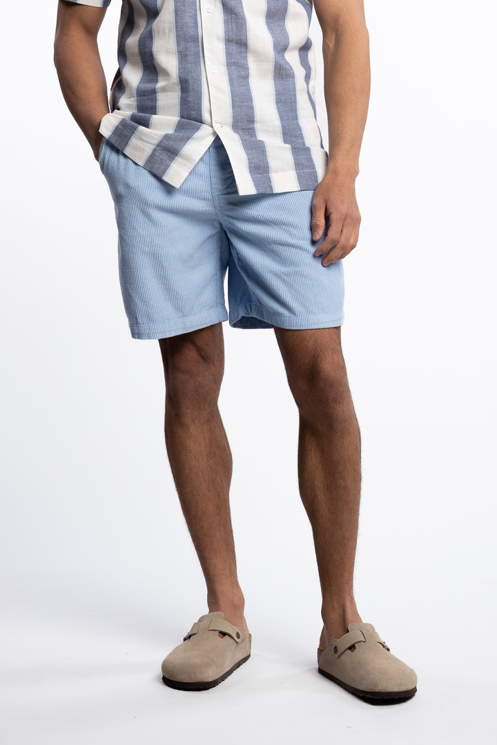Corduroy Shorts Bright Blue