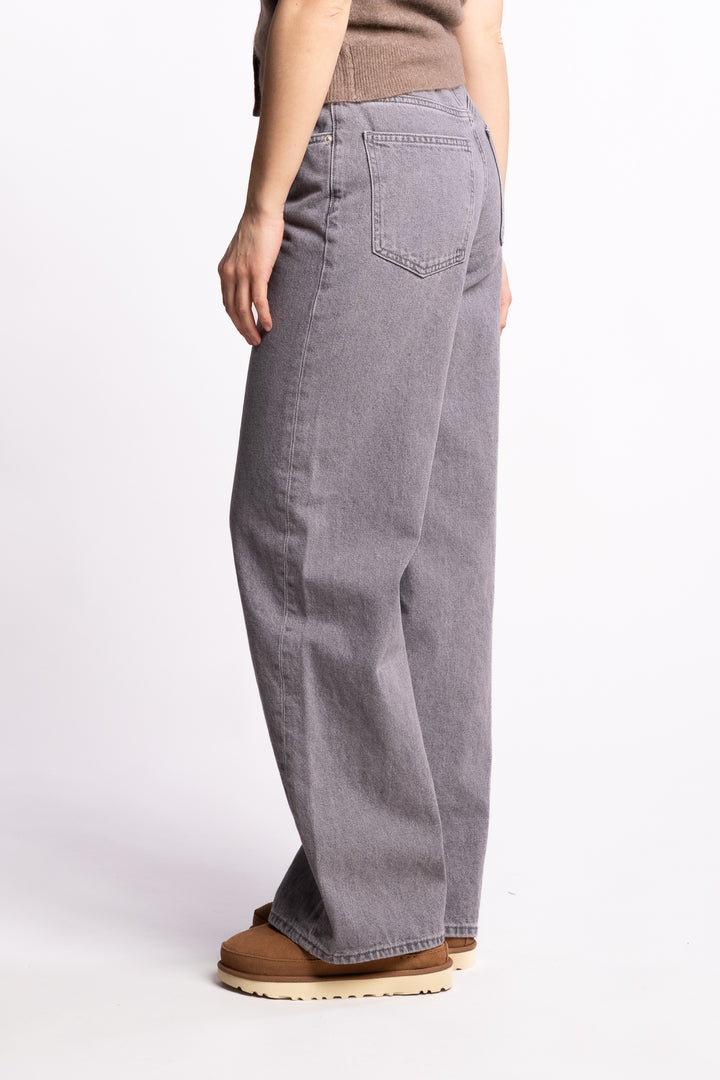 W Wide Jeans - Lt. Grey