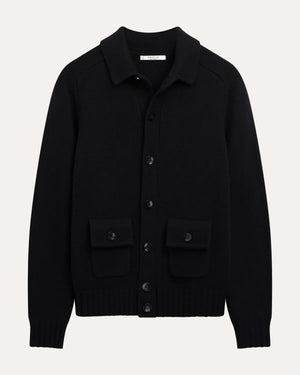  Wool Cardigan Black