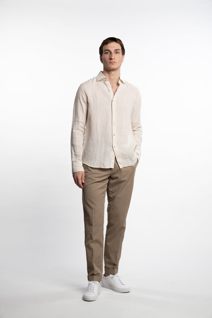 Linen Shirt Light Beige