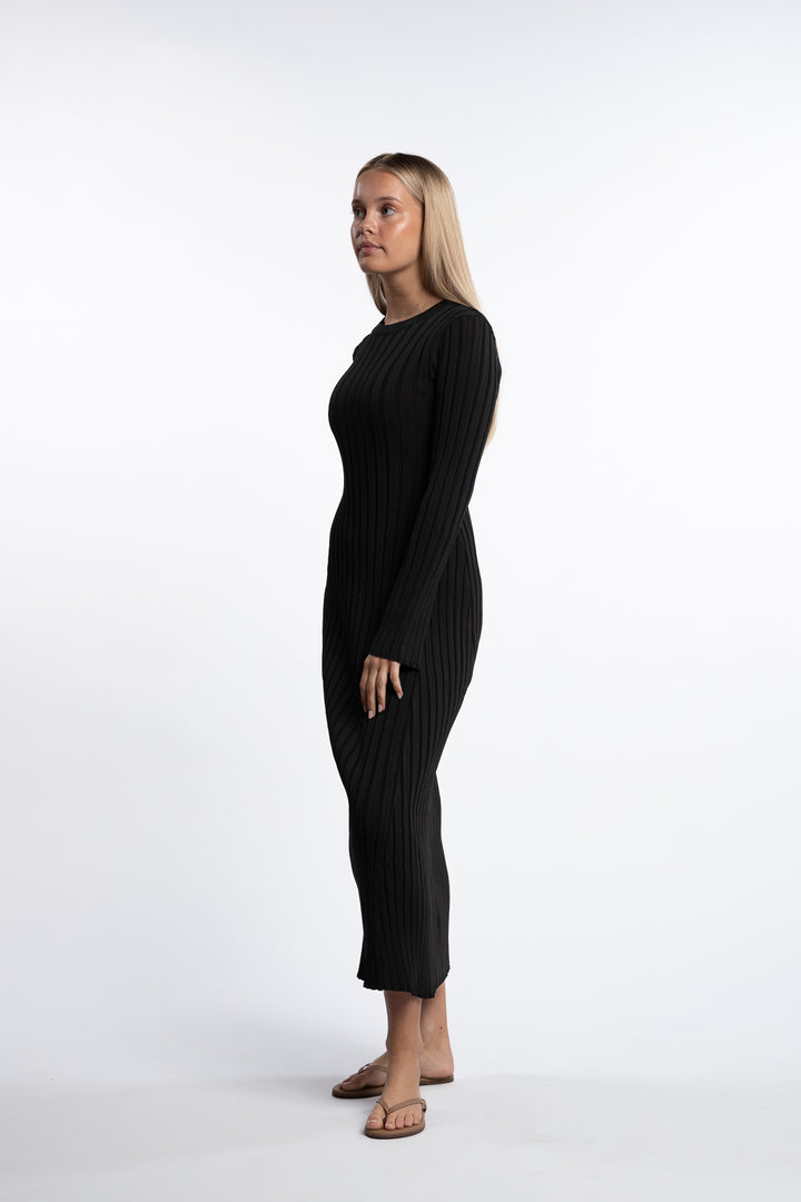 Zaneta Knit Dress- Black