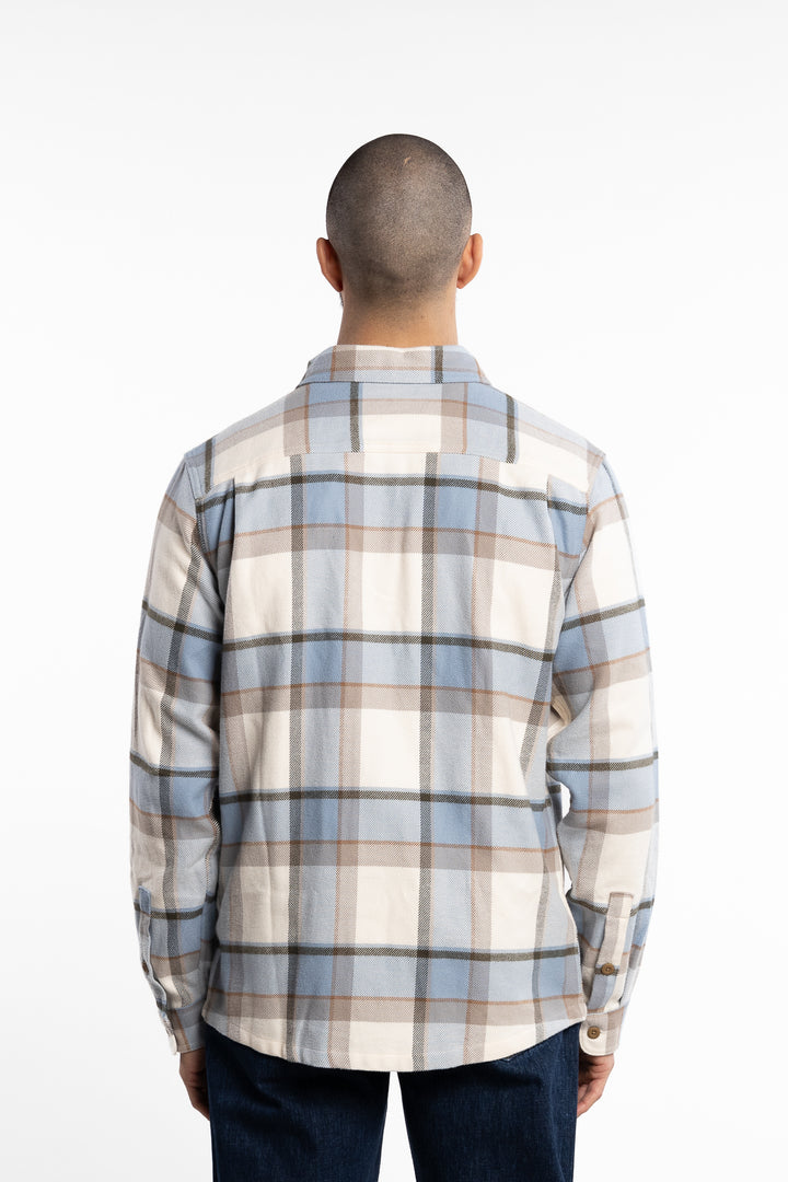 M Fjord Flannel Shirt Sunrise Ridge: Natural