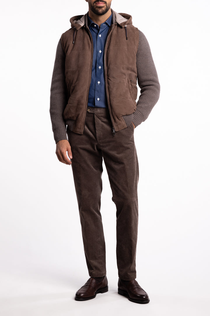 Leather Sport Jacket Brown
