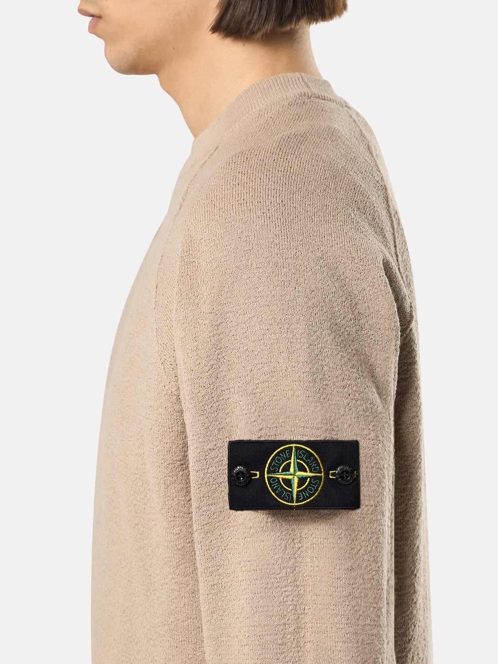 Loose-Fit Crewneck Jumper With Raglan Sleeves Desert