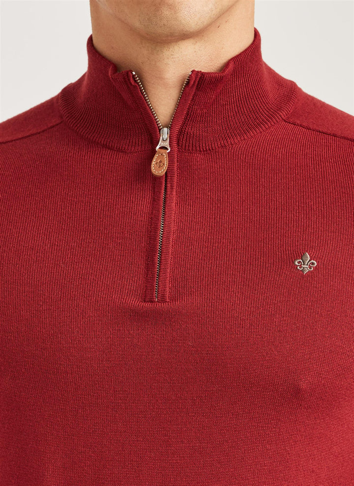 Merino John Zip Red