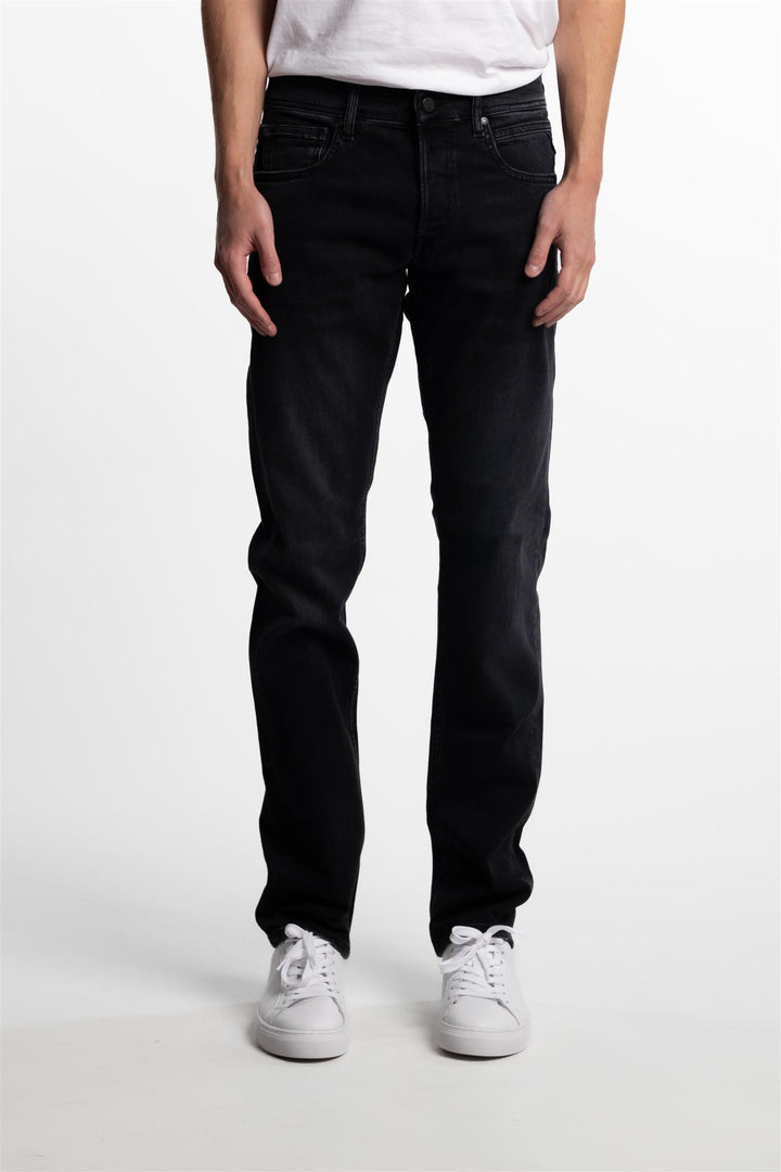 Grover Straight Fit Black Stretch Denim 573 Eco Plus