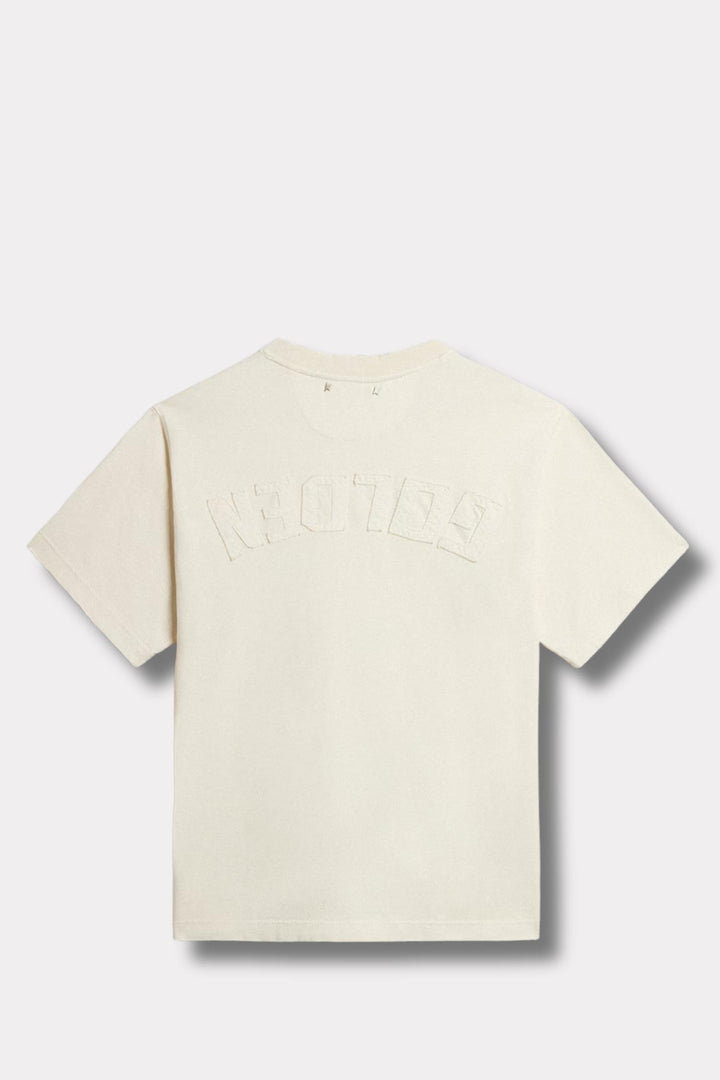 Relaxed Fit T-Shirt Logo Patch- Heritage White