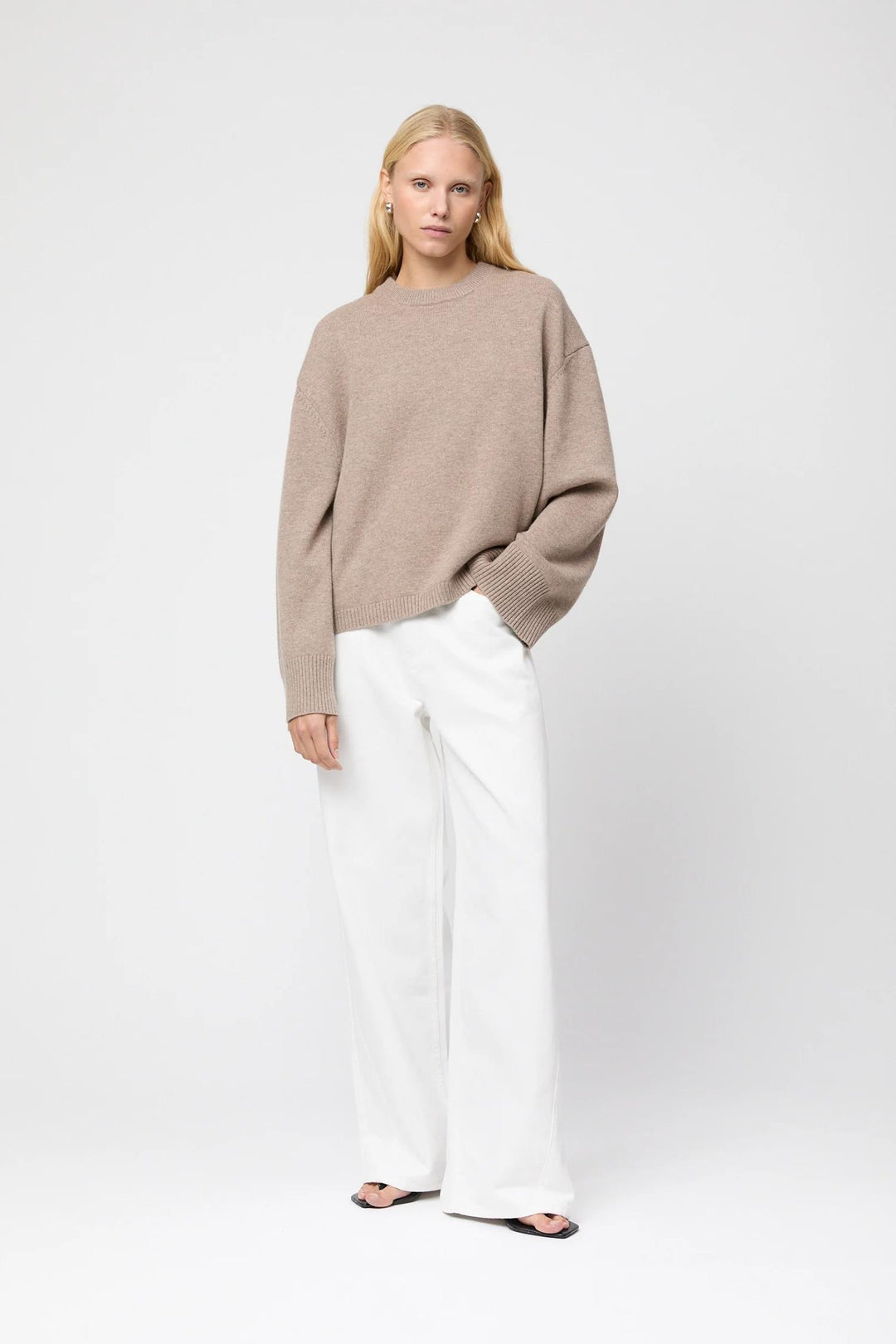 Crewneck Lounge Sweater - Wheat