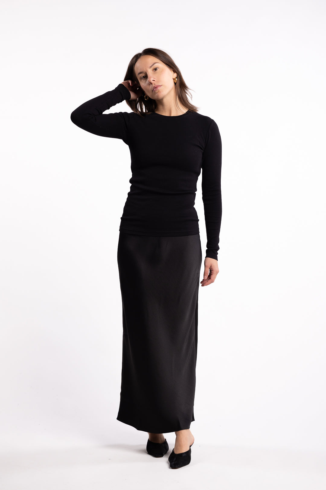 Saagneta Long Skirt 12956- Black