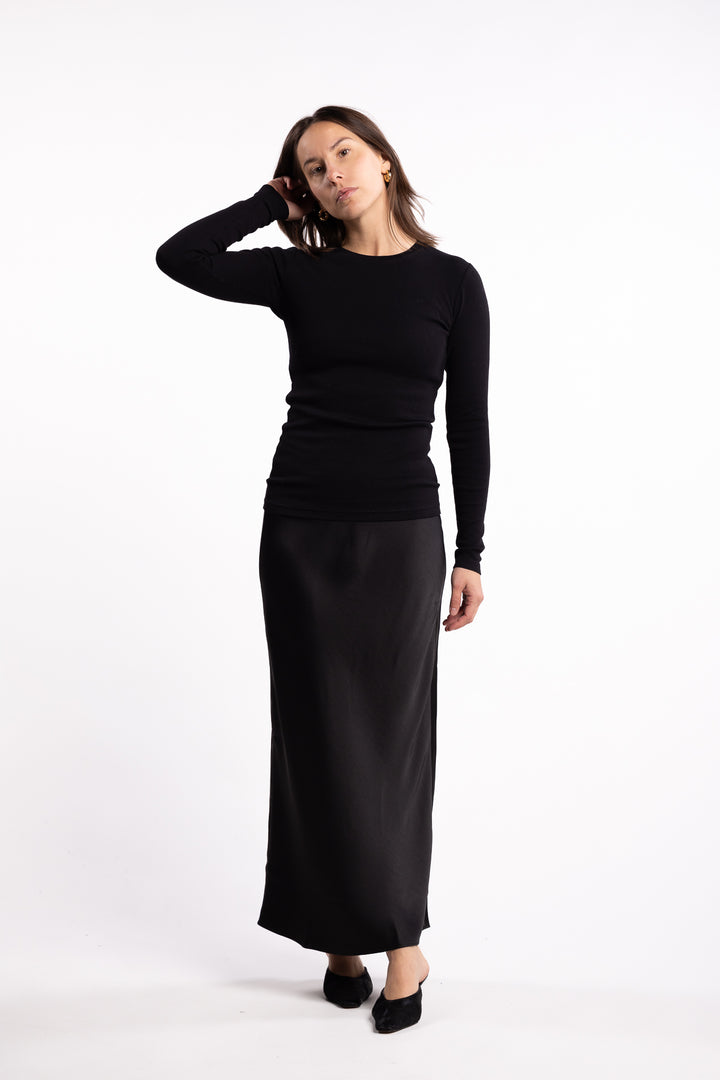 Saagneta Long Skirt 12956- Black