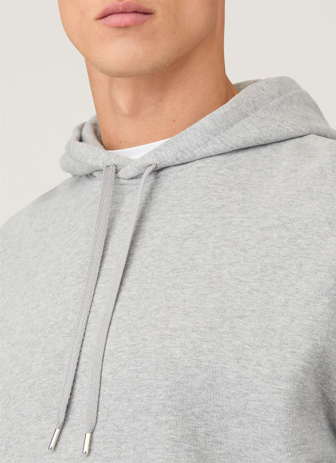 Loopback Hoodie Grey Melange