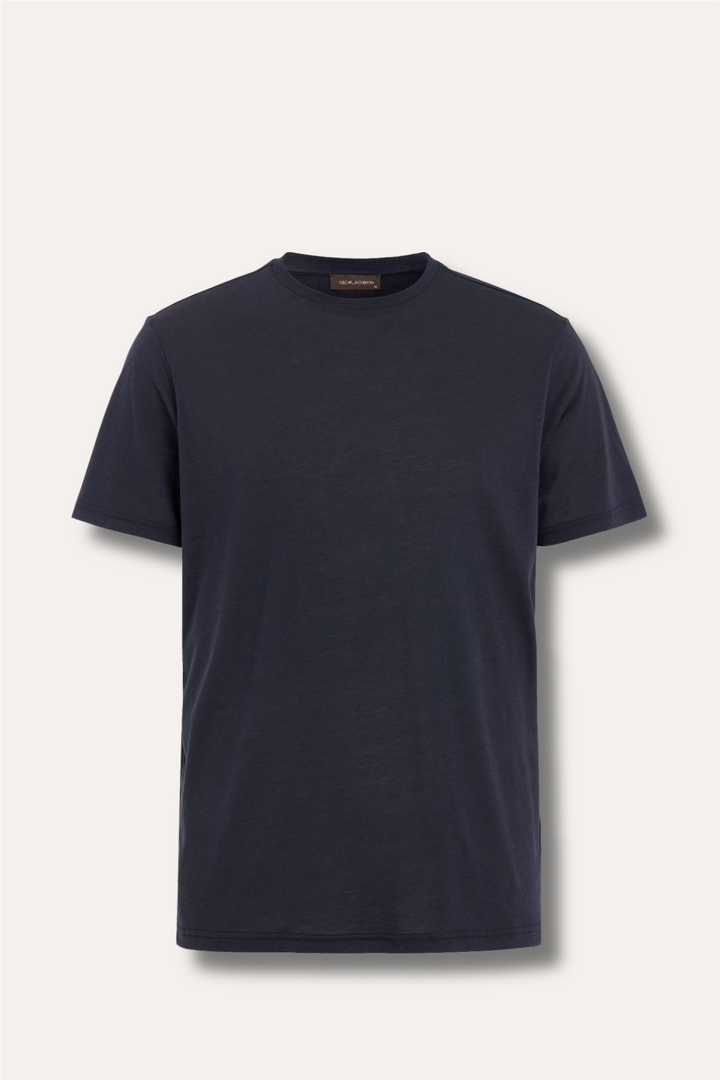 Kim Tencel/Cotton Regular Fit T-shirt Navy Blue
