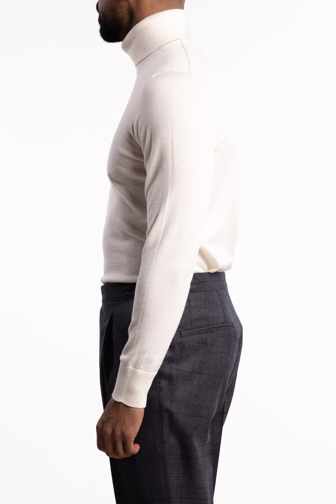 Wool Turtleneck White