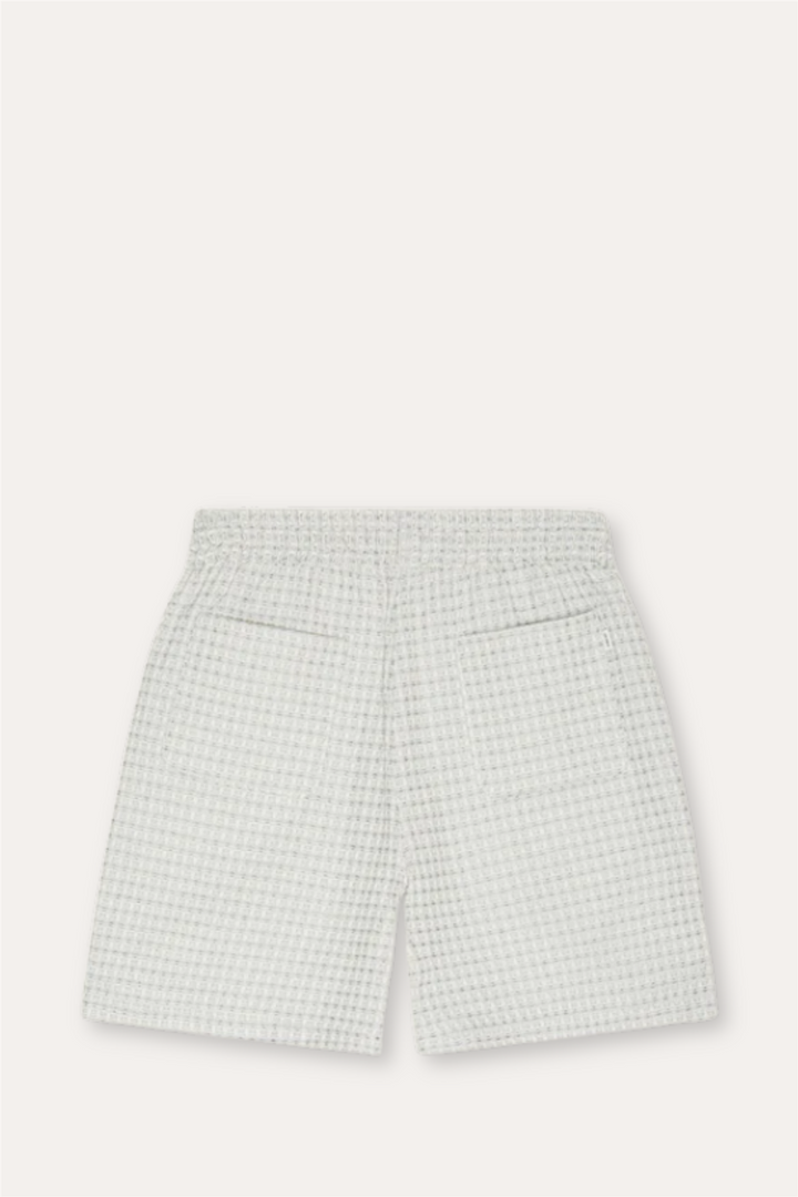 Check Seersucker Shorts Light Ivory