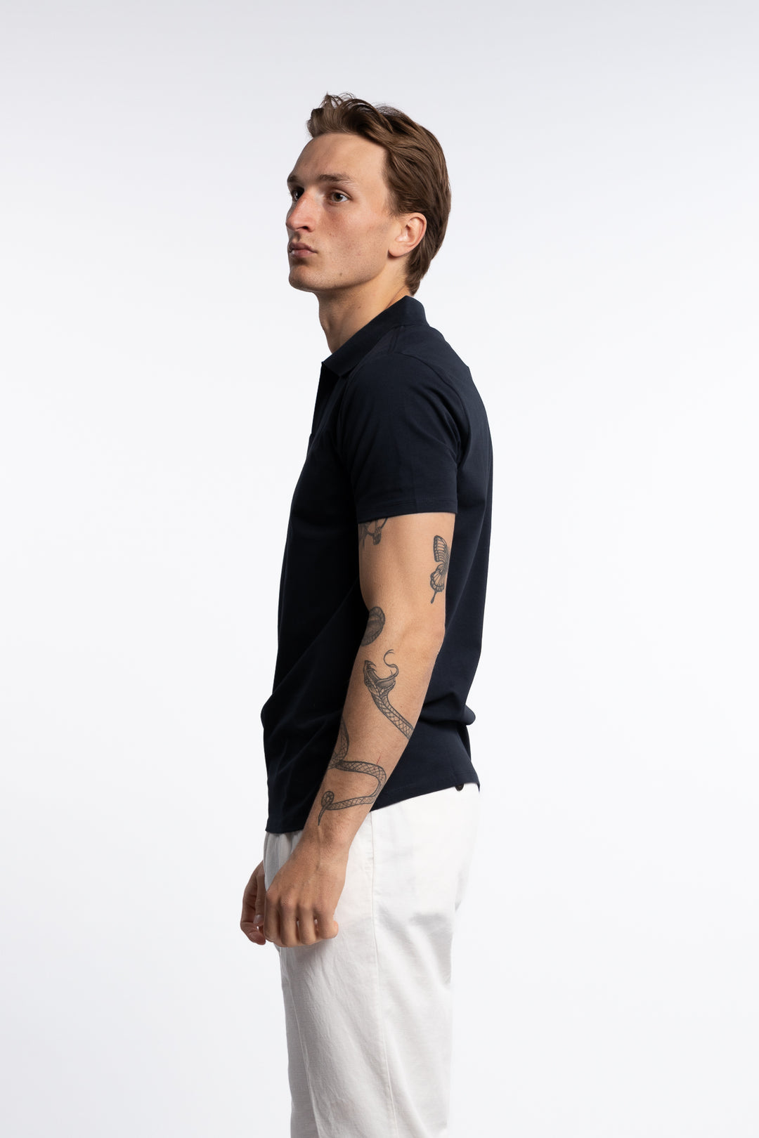 Stretch Polo Shirt Navy