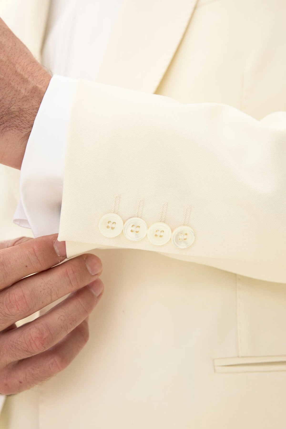 Figaro Tuxedo Blazer Off White
