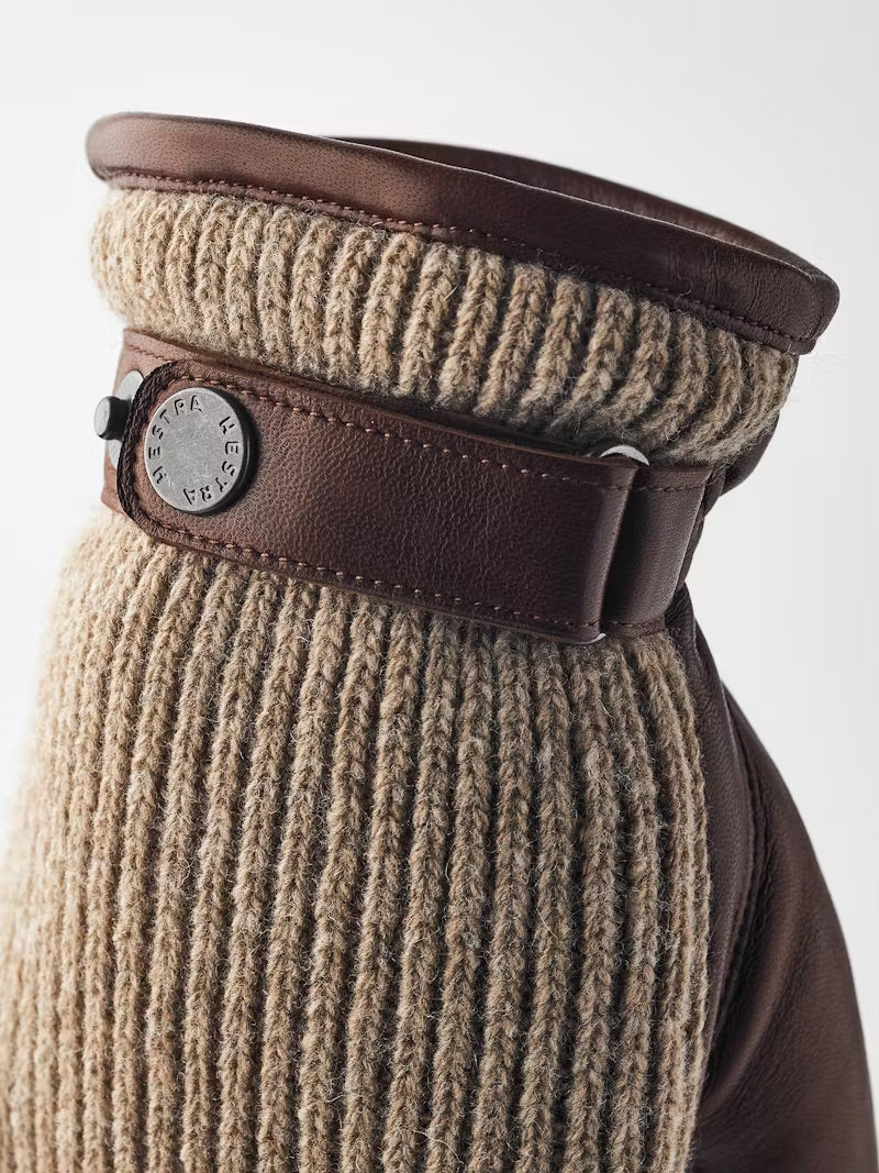 Christopher Knitted Gloves Light Brown