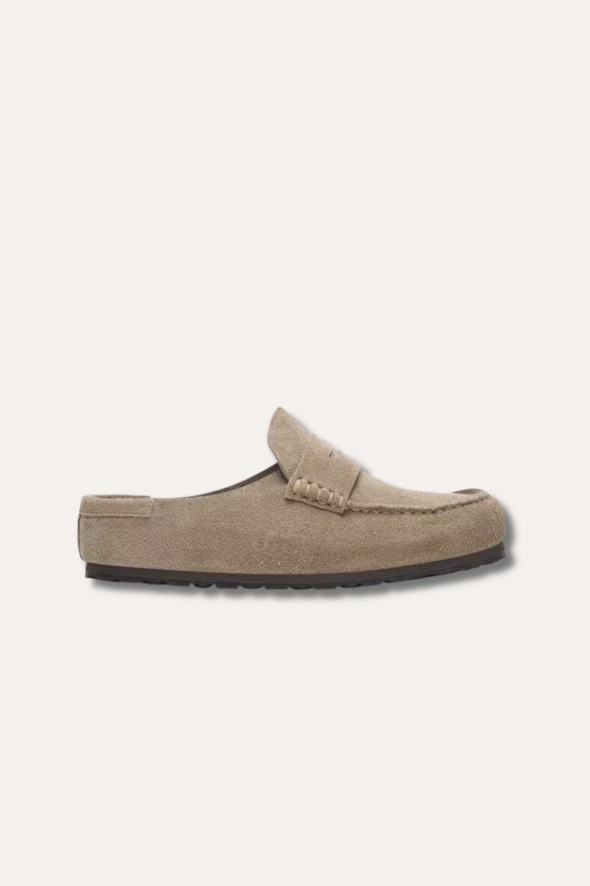 Women's Naples Wrapped Suede Leather Taupe