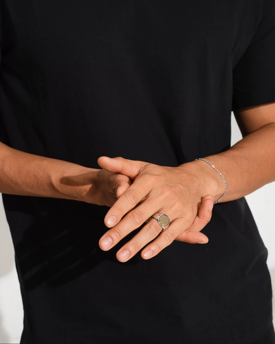 Men's Bo Bracelet Slim Silver