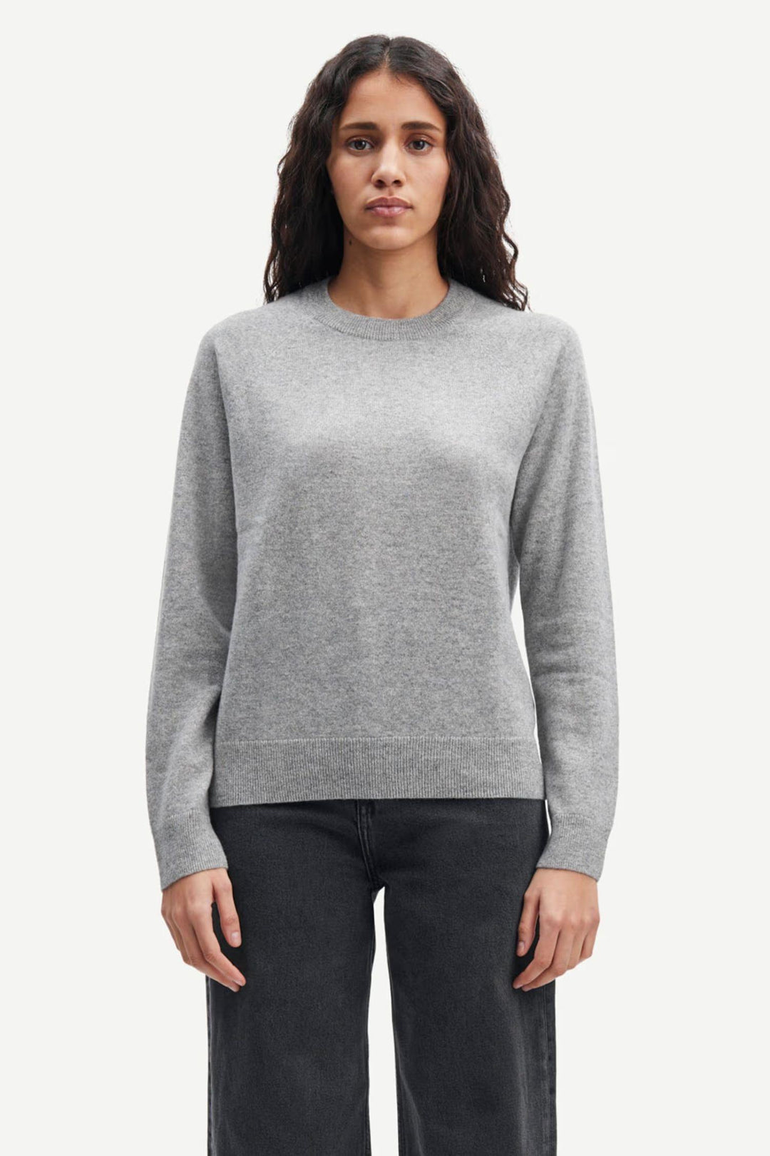 Boston O- Neck 6304 Grey Melange