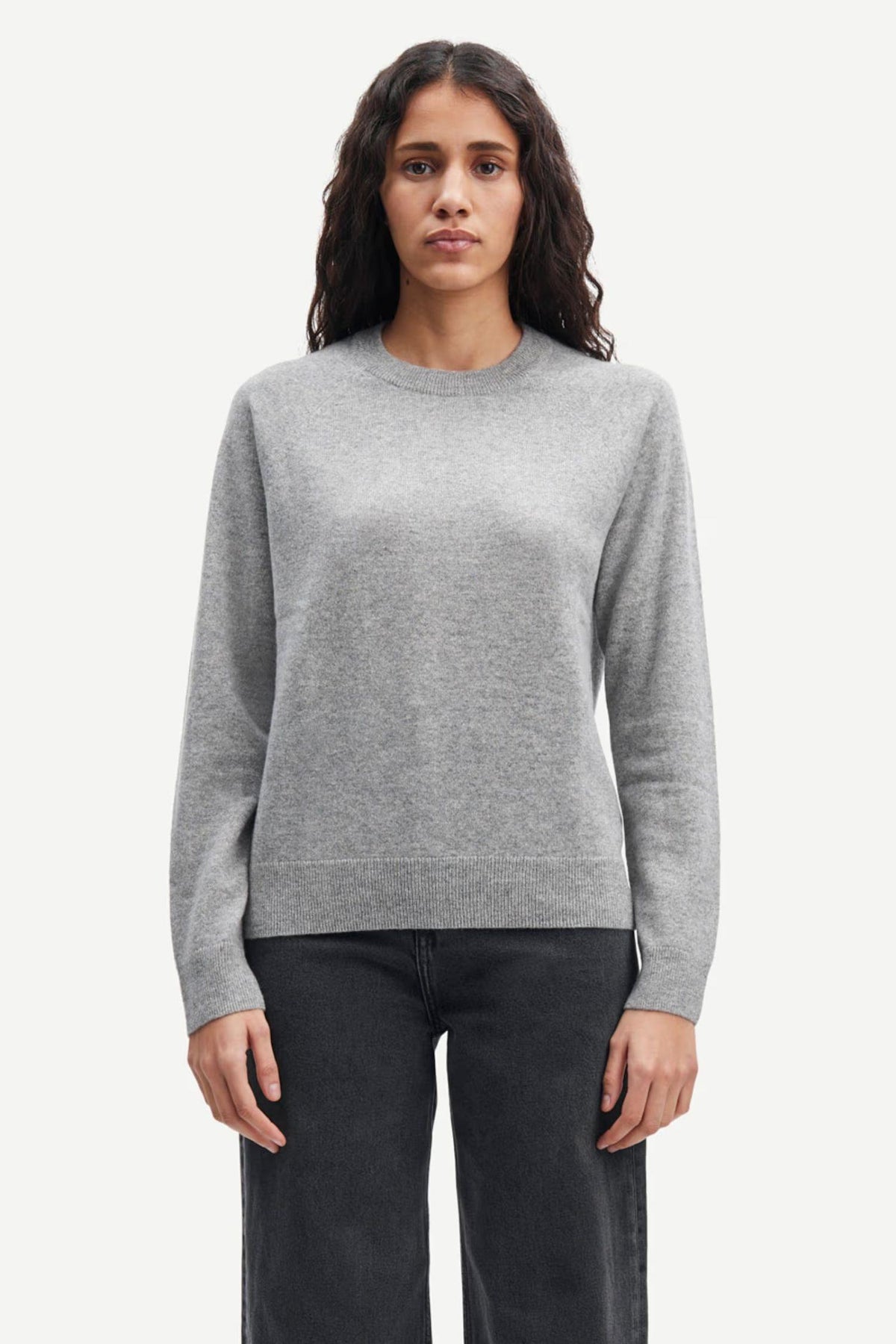 Boston O- Neck 6304 Grey Melange