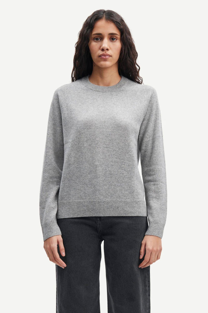 Boston O- Neck 6304 Grey Melange