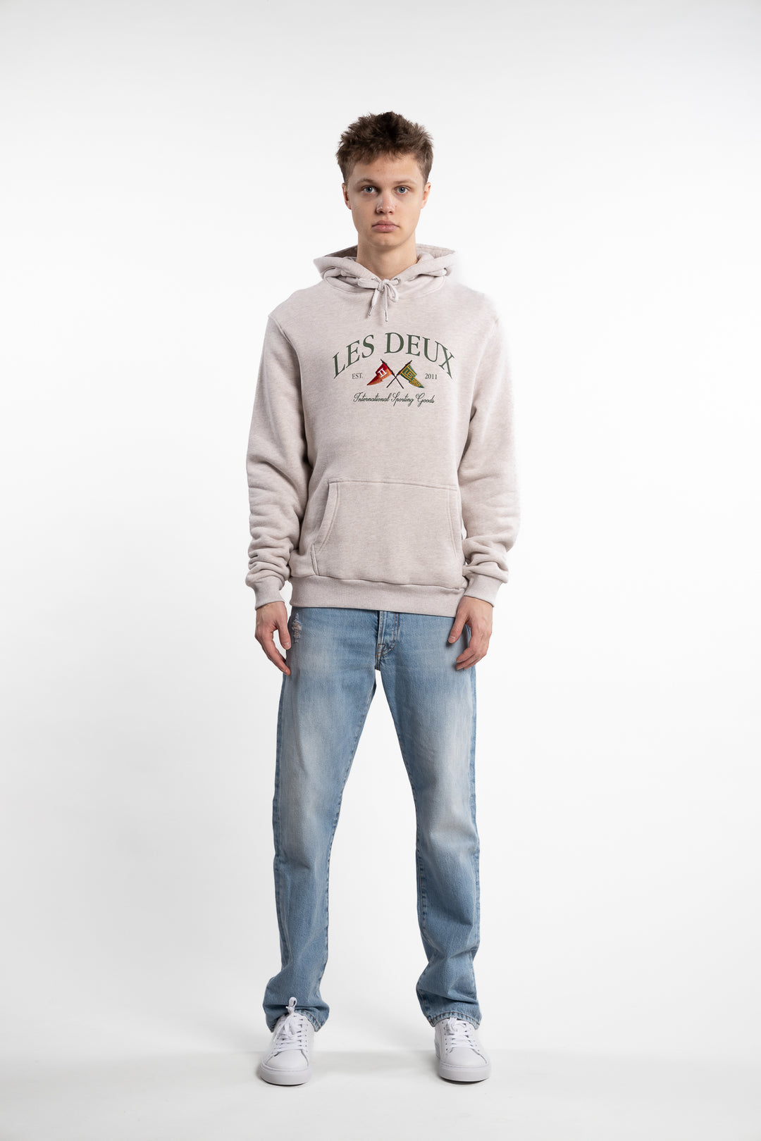 Ivy League Hoodie Oatmeal Melange