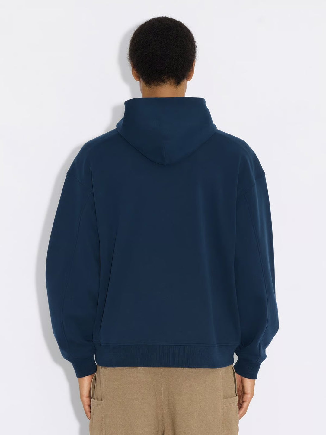 Relaxed Logo Hoodie Dark Blue