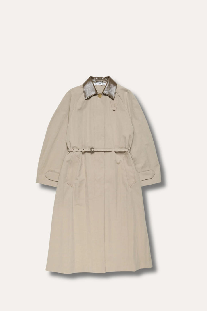 Belted Trenchcoat- Khaki Grey
