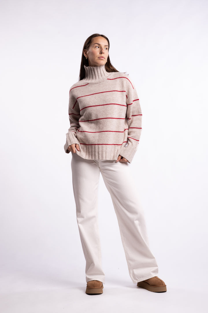 Patsy Knit - Red Stripe